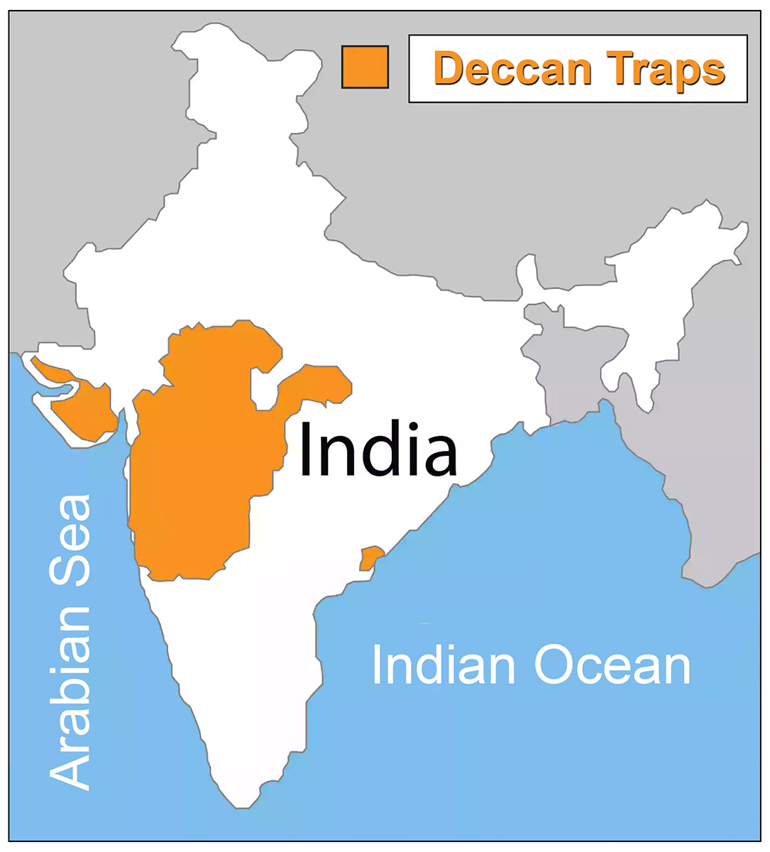 Luogo dell'estinzione in India