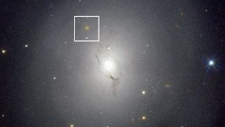 The kilonova associated with GW170817 box was observed by NASA's Hubble Space Telescope and Chandra X-ray Observatory. Hubble detected optical and infrared light from the hot expanding debris. The merging neutron stars produced gravitational waves and launched jets that produced a gamma-ray burst. Nine days later, Chandra detected the X-ray afterglow emitted by the jet directed toward Earth after it had spread into our line of sight. 