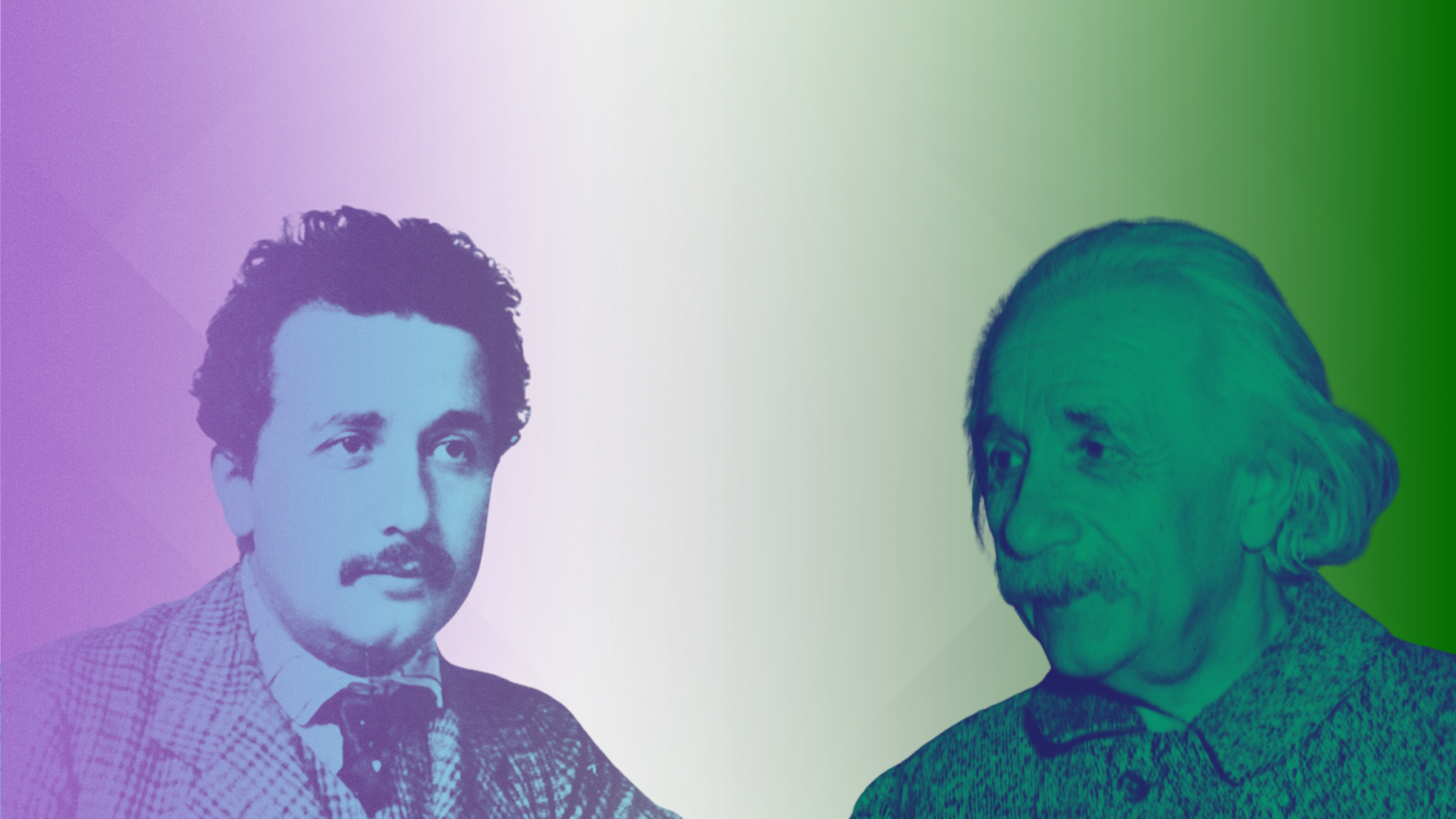 Einstein nel 1905 e nel 1949