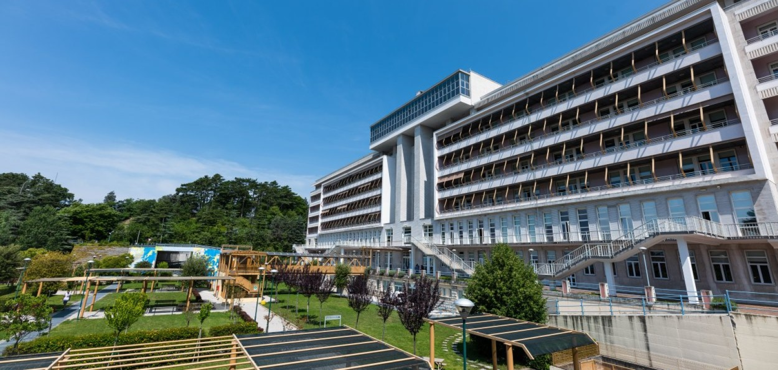 Immagine dell'edificio della Scuola Internazionale Superiore di Studi Avanzati (SISSA) di Trieste