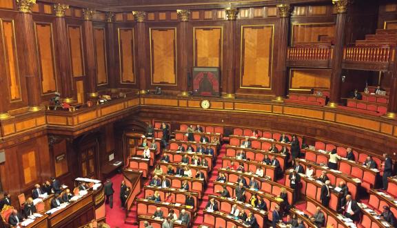 Aula di Palazzo Madama, sede del Senato italiano