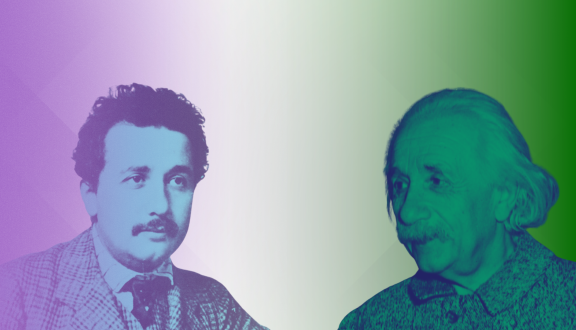 Einstein nel 1905 e nel 1949
