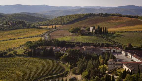 campagna con foresta retrostante