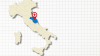 mappa italiana con regione marche evidenziata