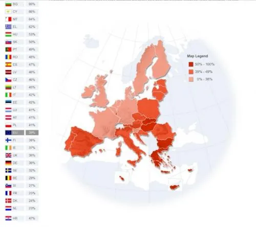 Fig. 2 - Map of traditional religious majorities by region in Europe (Credit: Eupedia)