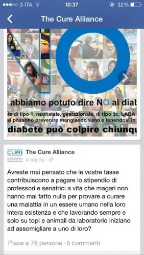 Immagine tratta dall’account Facebook di The Cure Alliance