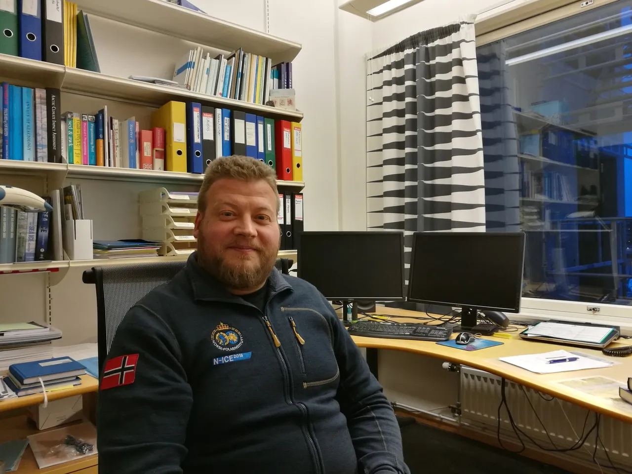 Mats Granskog, del Norwegian Polar Institute di Tromso, durante la nostra conversazione