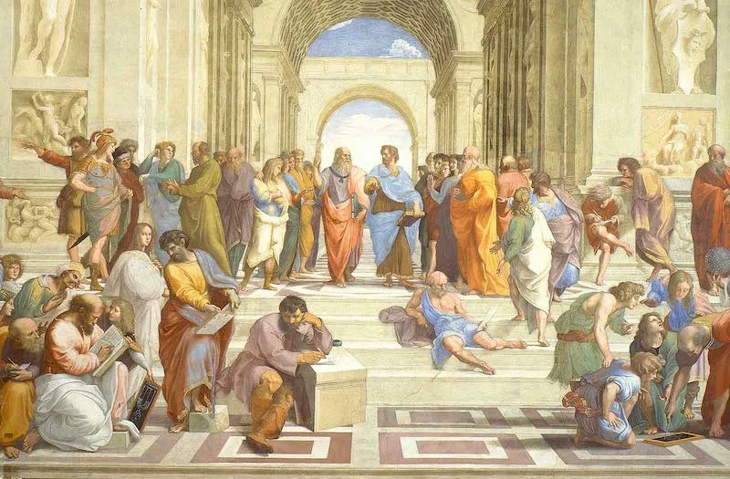 Scuola di Atene, Raffaello Sanzio, 1509-1511, Musei Vaticani.