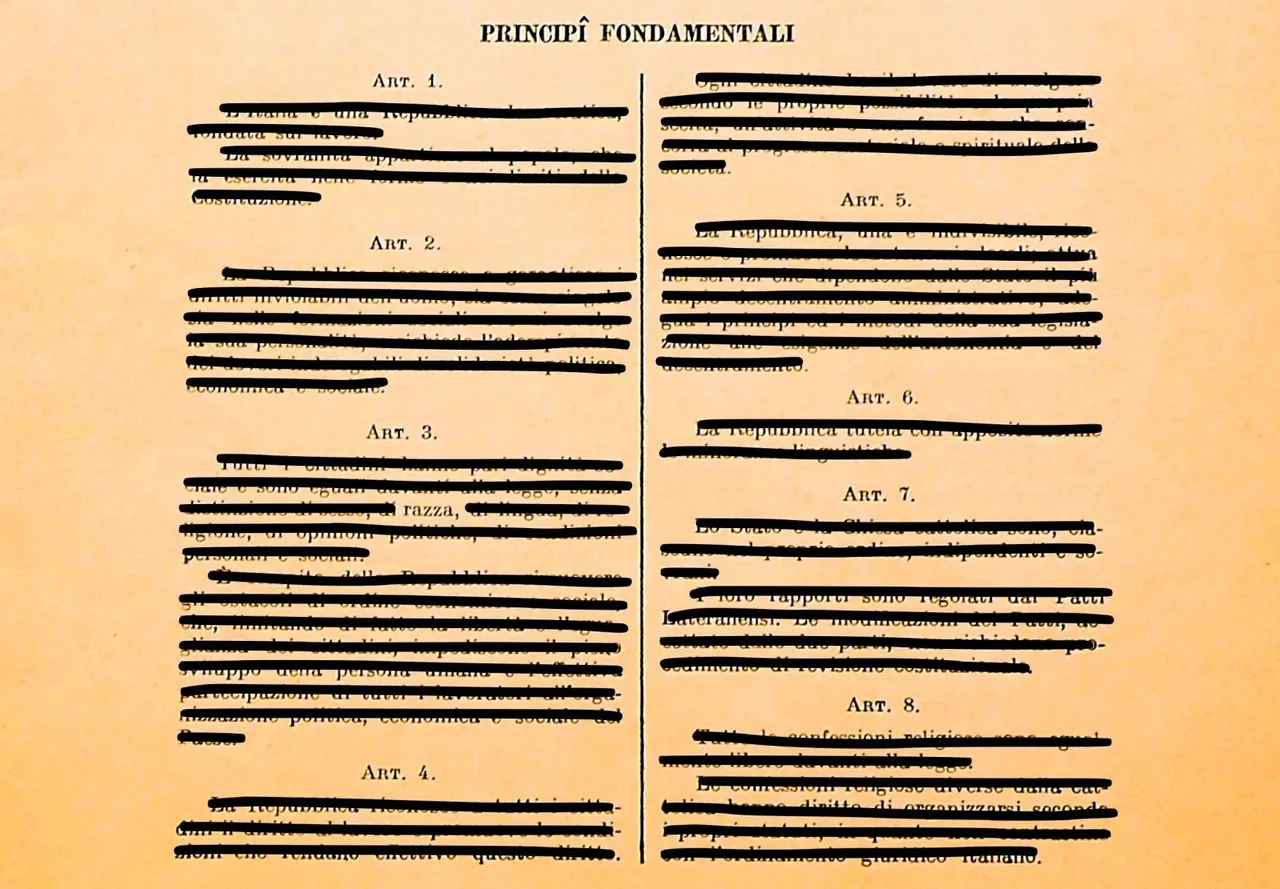 Pagine della costituzione italiana