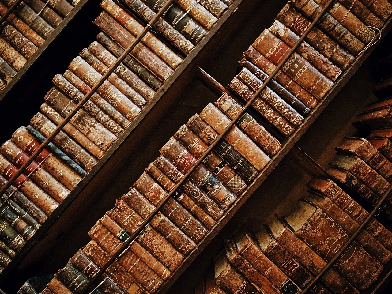 Una libreria di libri antichi