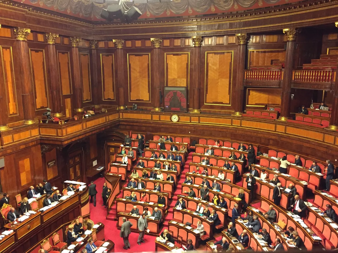 Aula di Palazzo Madama, sede del Senato italiano