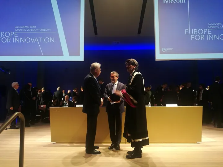 Mario Monti, Carlos Moedas e Gianmario Verona
