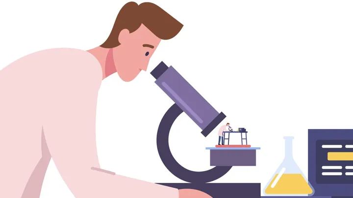 scienziato che ricerca