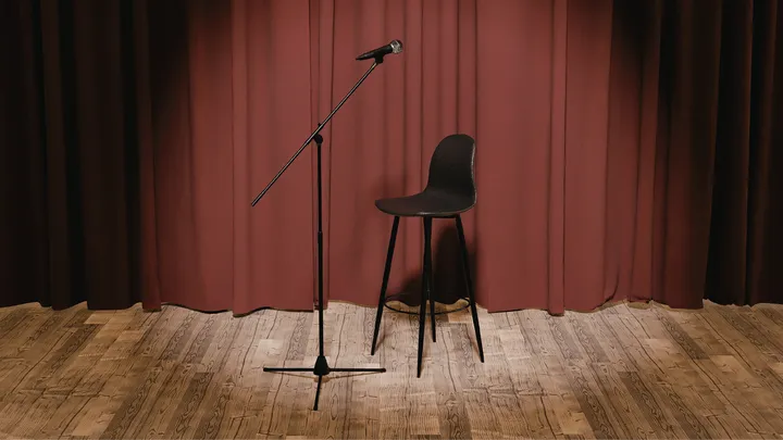 sedia vuota su palco