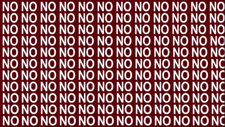 Pattern formato dalla ripetizione della parola "no"