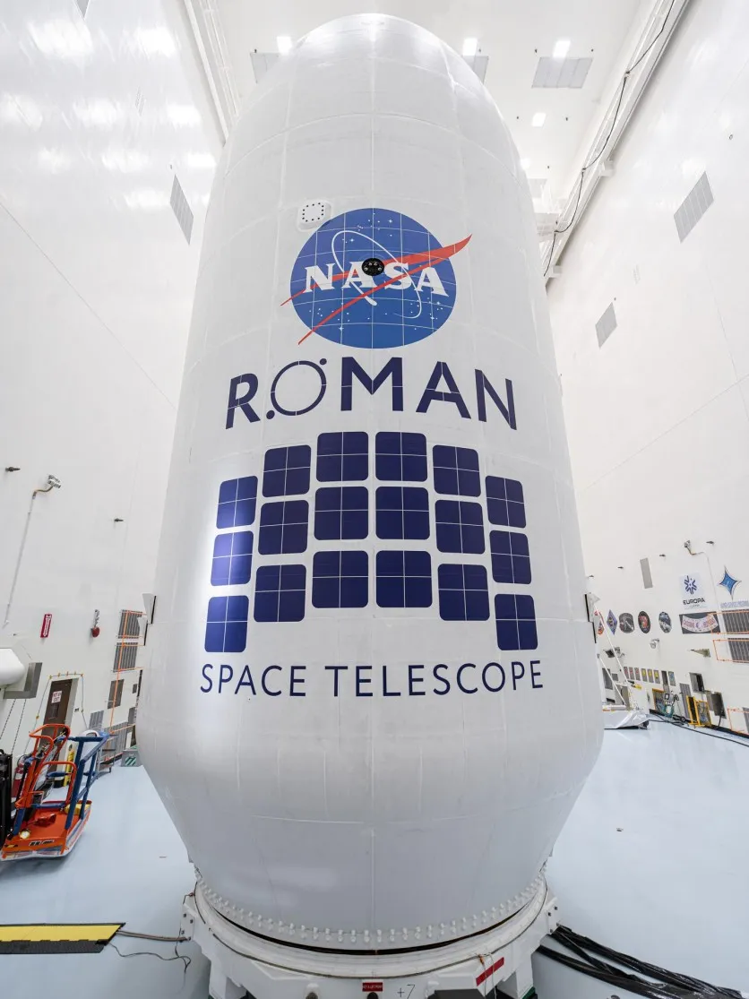 Lo strumento a grande campo è ripreso nel logo della missione (Crediti: NASA)