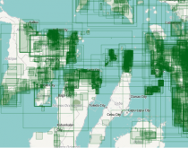 Dati sulle modifiche delle mappe dopo il tifone